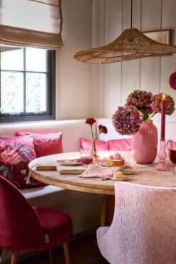 Oval Metal Vase Old Pink 30 Cm -Home Comprehensive-PIP Studio pip woonmaand fw23 025 lr