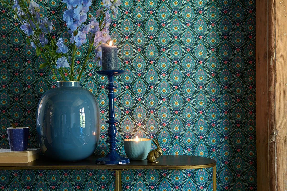 Pip Studio Raindrops Non-Woven Wallpaper Dark Blue 7 Pip Studio Raindrops Non-Woven Wallpaper Dark Blue - Image 7