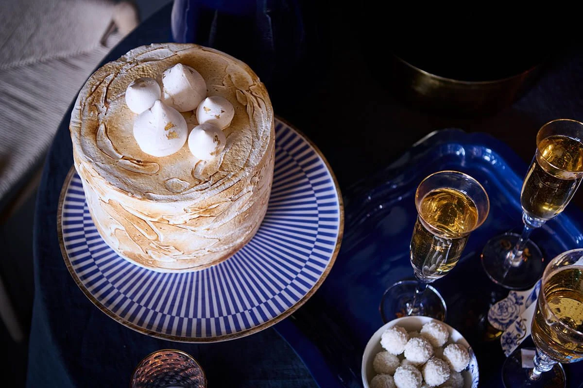 Wooden Platter Blue 32 Cm 5 Wooden Platter Blue 32 Cm - Image 5