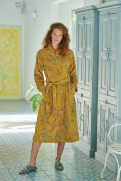 Bathrobe Les Fleurs Bathrobe Yellow 8 Bathrobe Les Fleurs Bathrobe Yellow -Home Comprehensive-PIP Studio pipbadstofsummer2021190820203441