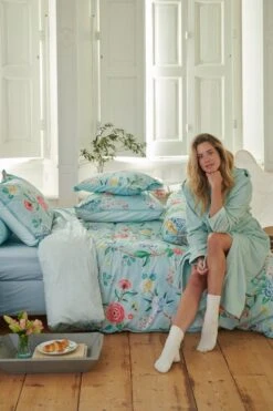 Bathrobe Soft Zellige Blue -Home Comprehensive-PIP Studio pipbeddingsummer2019dag47243 1