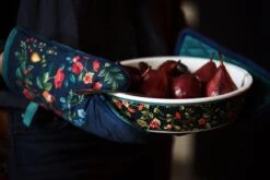 Winter Wonderland Serving Tray Round Dark Blue -Home Comprehensive-PIP Studio pipkerst21 1