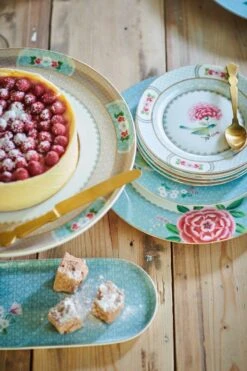 Blushing Birds Cake Tray Large Khaki -Home Comprehensive-PIP Studio pipservieswinter2019111220188987