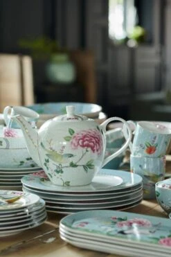 Blushing Birds Cake Tray Rectangular Blue -Home Comprehensive-PIP Studio pipstudio blushingbird extra20