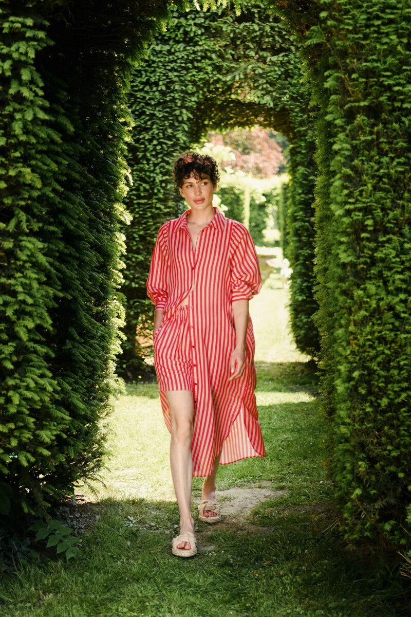 Tunic Sumo Stripe Red 1 Tunic Sumo Stripe Red