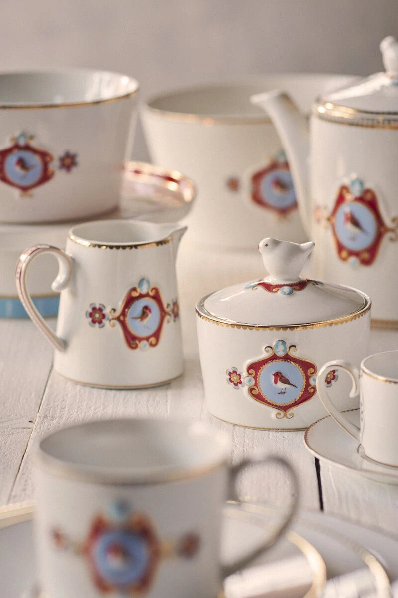 Love Birds Tea Set/3 White 1 Love Birds Tea Set/3 White
