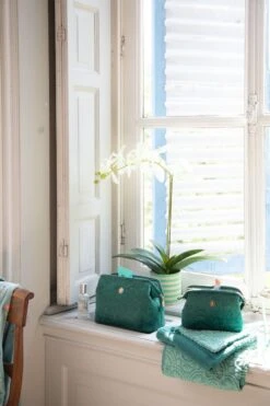 Cosmetic Purse Small Velvet Quiltey Days Green -Home Comprehensive-PIP Studio pipstudio low res 1161