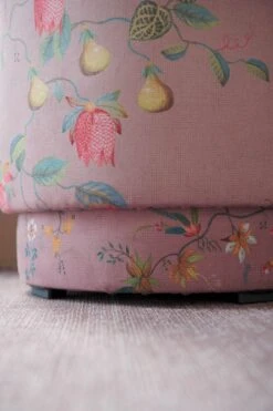 Stool High Fleur Grandeur Pink -Home Comprehensive-PIP Studio poef fleurgrandeur pink 05 1