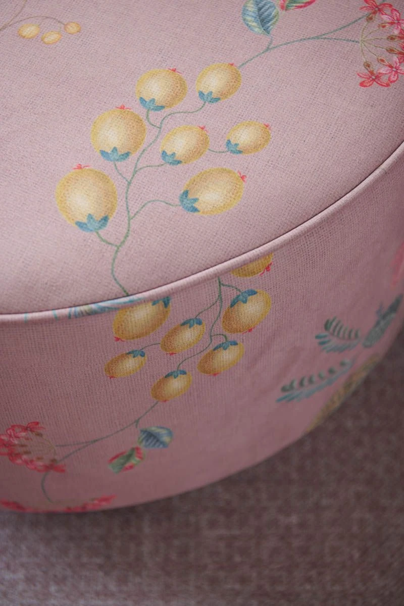 Stool Low Fleur Grandeur Pink 4 Stool Low Fleur Grandeur Pink - Image 4