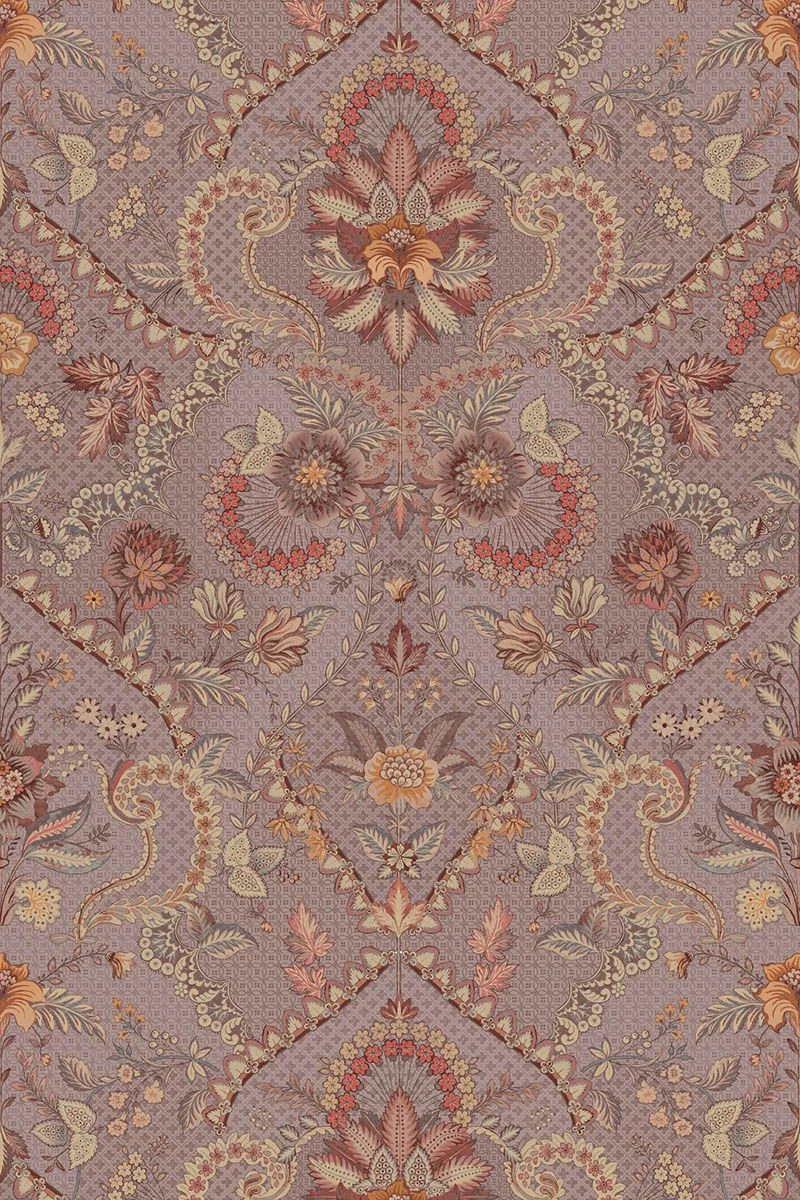 Pip Studio Saluti Vinyl Wallpaper Mauve 2 Pip Studio Saluti Vinyl Wallpaper Mauve - Image 2