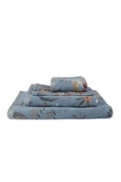 Large Bath Towel Secret Garden Blue 70x140cm -Home Comprehensive-PIP Studio secret garden blue 11 topshot