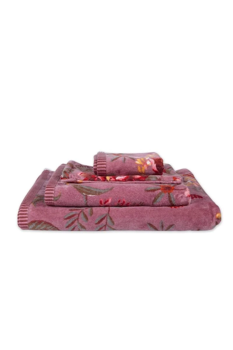 Guesttowel Set/3 Secret Garden Mauve 30x50cm 5 Guesttowel Set/3 Secret Garden Mauve 30x50cm - Image 5