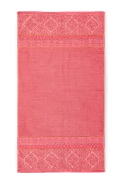 Bath Towel Set/3 Soft Zellige Coral 55x100 Cm 5 Bath Towel Set/3 Soft Zellige Coral 55x100 Cm -Home Comprehensive-PIP Studio soft zellige coral 55x100 1