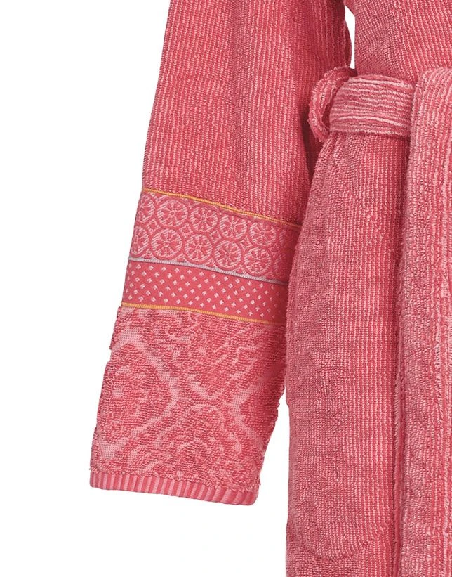 Bathrobe Soft Zellige Coral 3 Bathrobe Soft Zellige Coral - Image 3