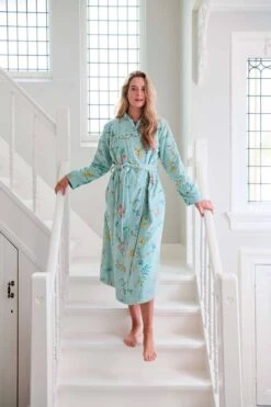 Bathrobe Les Fleurs Bathrobe Blue -Home Comprehensive-PIP Studio ss23 les fleurs blue 04 mood ss23