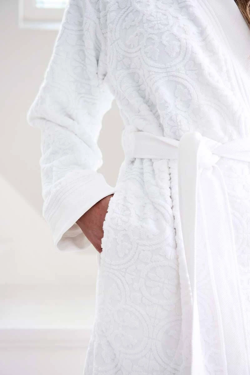Bathrobe Mosaic De Pip White 2 Bathrobe Mosaic De Pip White - Image 2