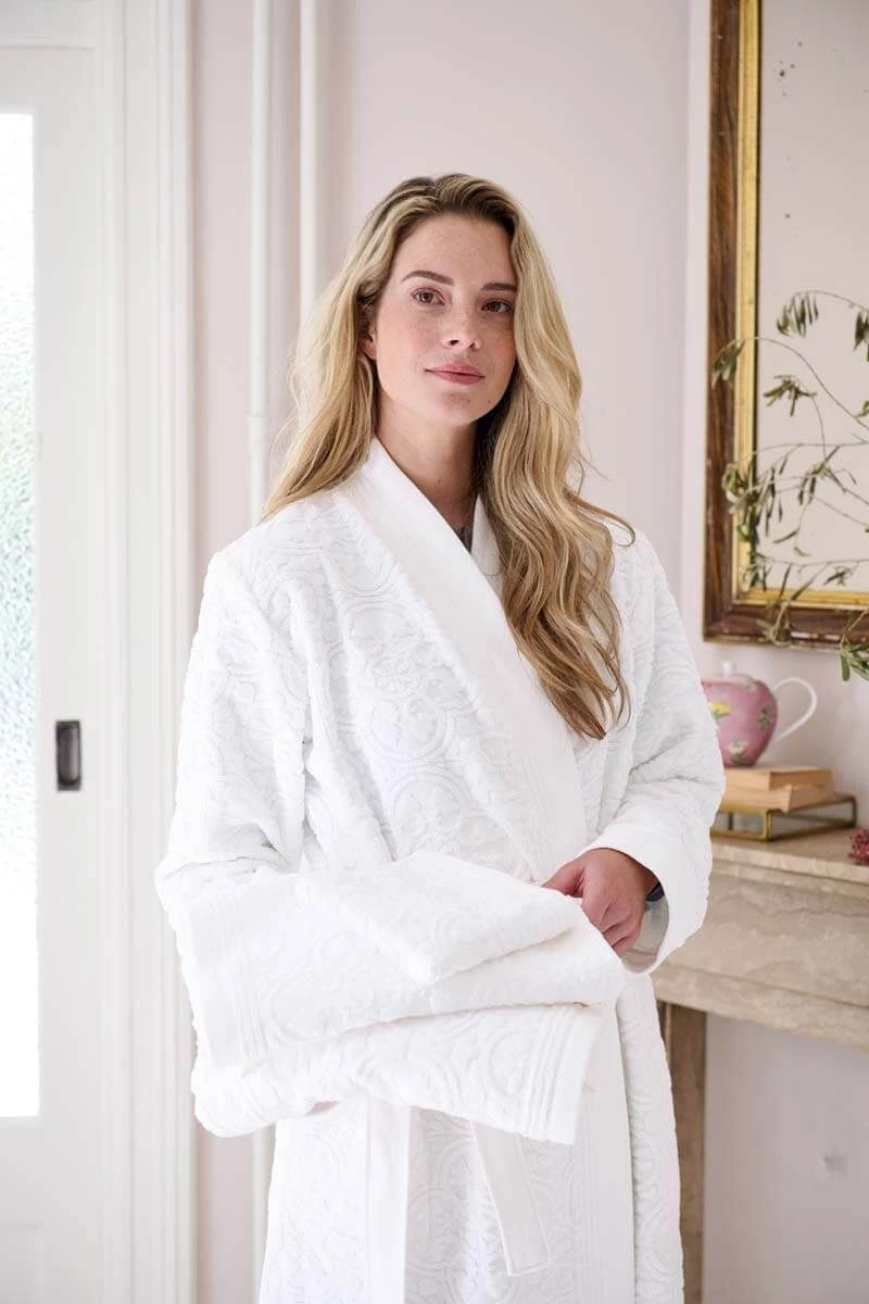 Bathrobe Mosaic De Pip White 4 Bathrobe Mosaic De Pip White - Image 4