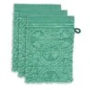 Washcloth Set/3 Tile De Pip Green 16x22 Cm