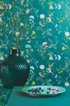 Pip Studio La Majorelle Non-Woven Wallpaper Dark Blue 9 Pip Studio La Majorelle Non-Woven Wallpaper Dark Blue -Home Comprehensive-PIP Studio wallpaper non woven vinyl flowers dark blue pip studio la majorelle1