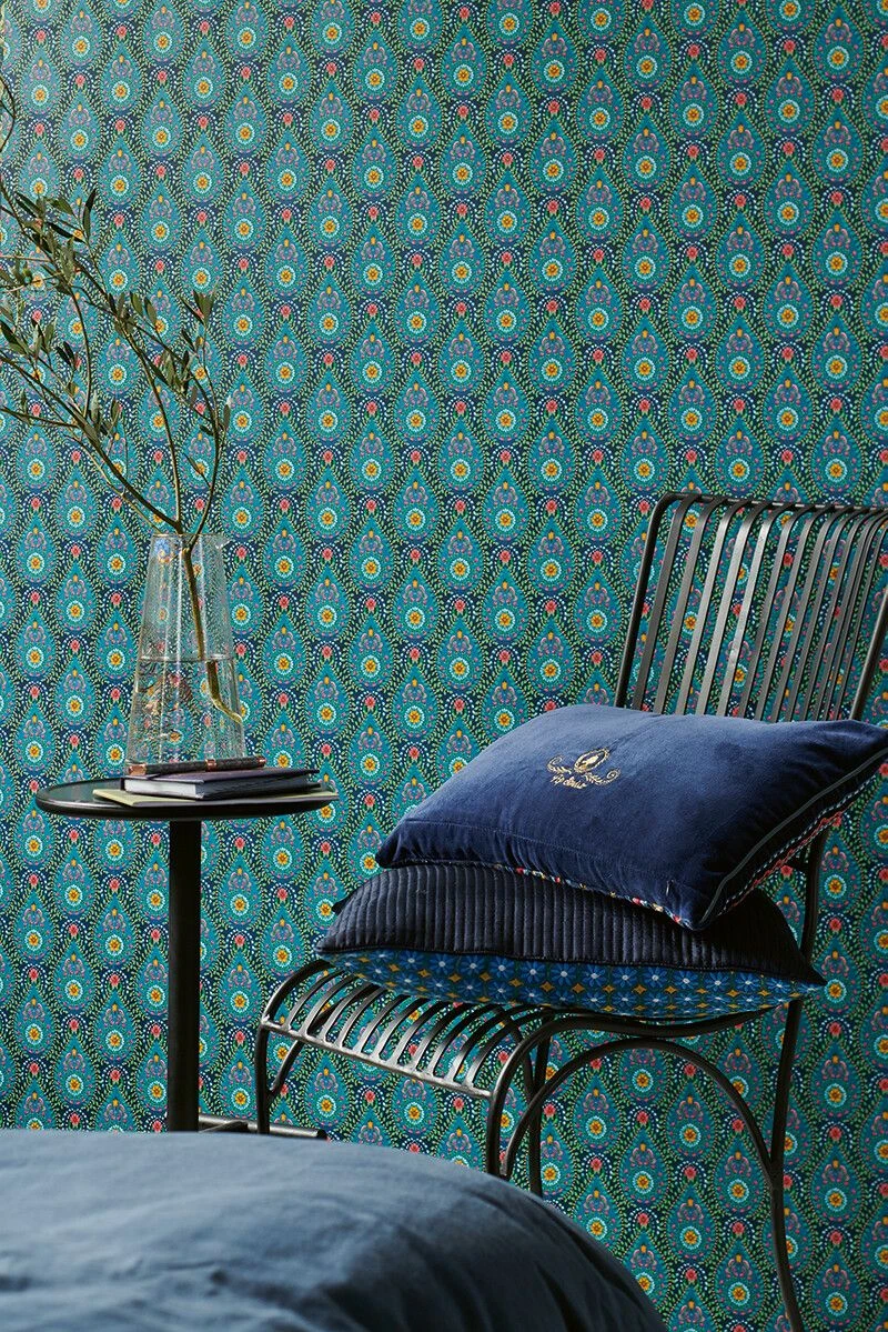 Pip Studio Raindrops Non-Woven Wallpaper Dark Blue 1 Pip Studio Raindrops Non-Woven Wallpaper Dark Blue